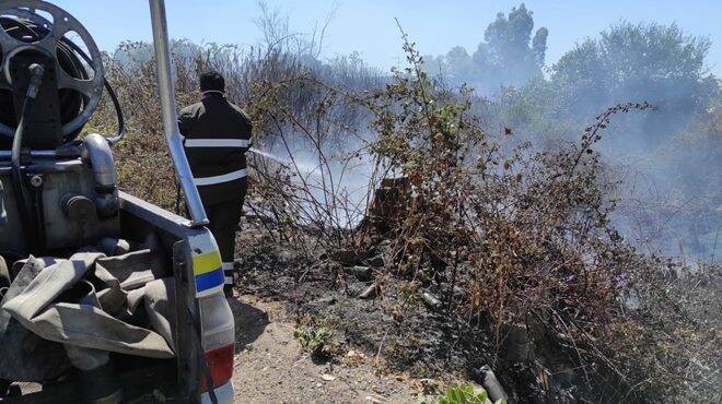 Ardea, vasto incendio in via Monti di Santa Lucia: minacciate le abitazioni