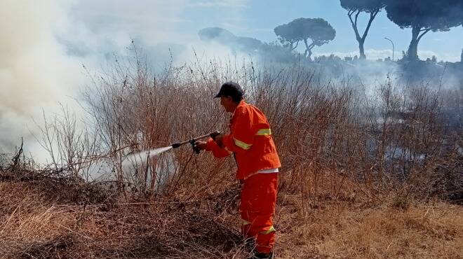 Incendio alla Longarina: il fuoco minaccia le abitazioni