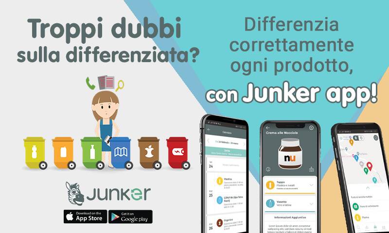 Rifiuti, arriva anche ad Anzio Junker: la App che aiuta a differenziare