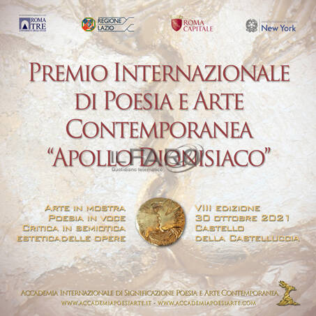 Poesia e Arte dal mondo. Apollo dionisiaco Roma 2021 celebra la rinascita della vita
