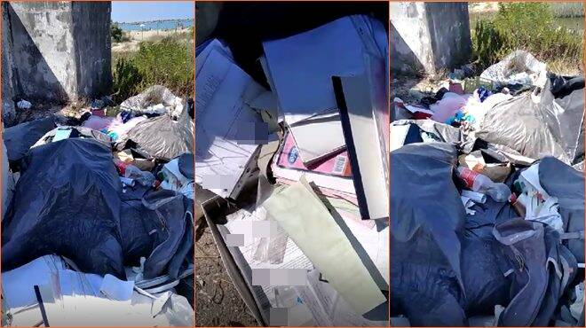 Fiumicino, cataste di documenti sensibili abbandonate tra i rifiuti alla Vecchia Scogliera