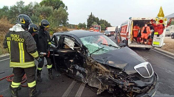Formia, incidente stradale sulla Variante Appia: 4 feriti