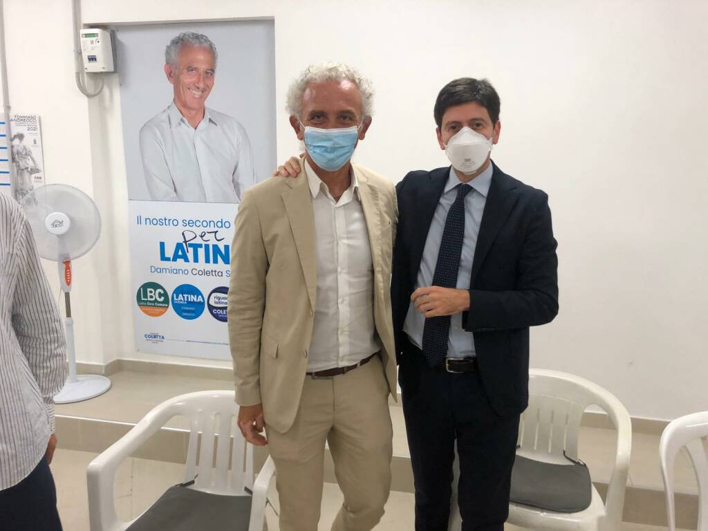 Il Ministro Speranza a Latina per sostenere la candidatura di Coletta