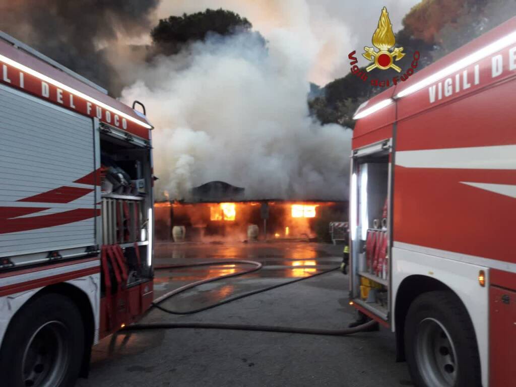 Spaventoso incendio alla Tenuta Chigi di Castel Fusano: a rischio la pineta