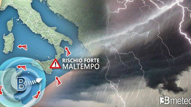 Meteo weekend: ciclone mediterraneo in arrivo su parte d’Italia. Ecco dove colpirà