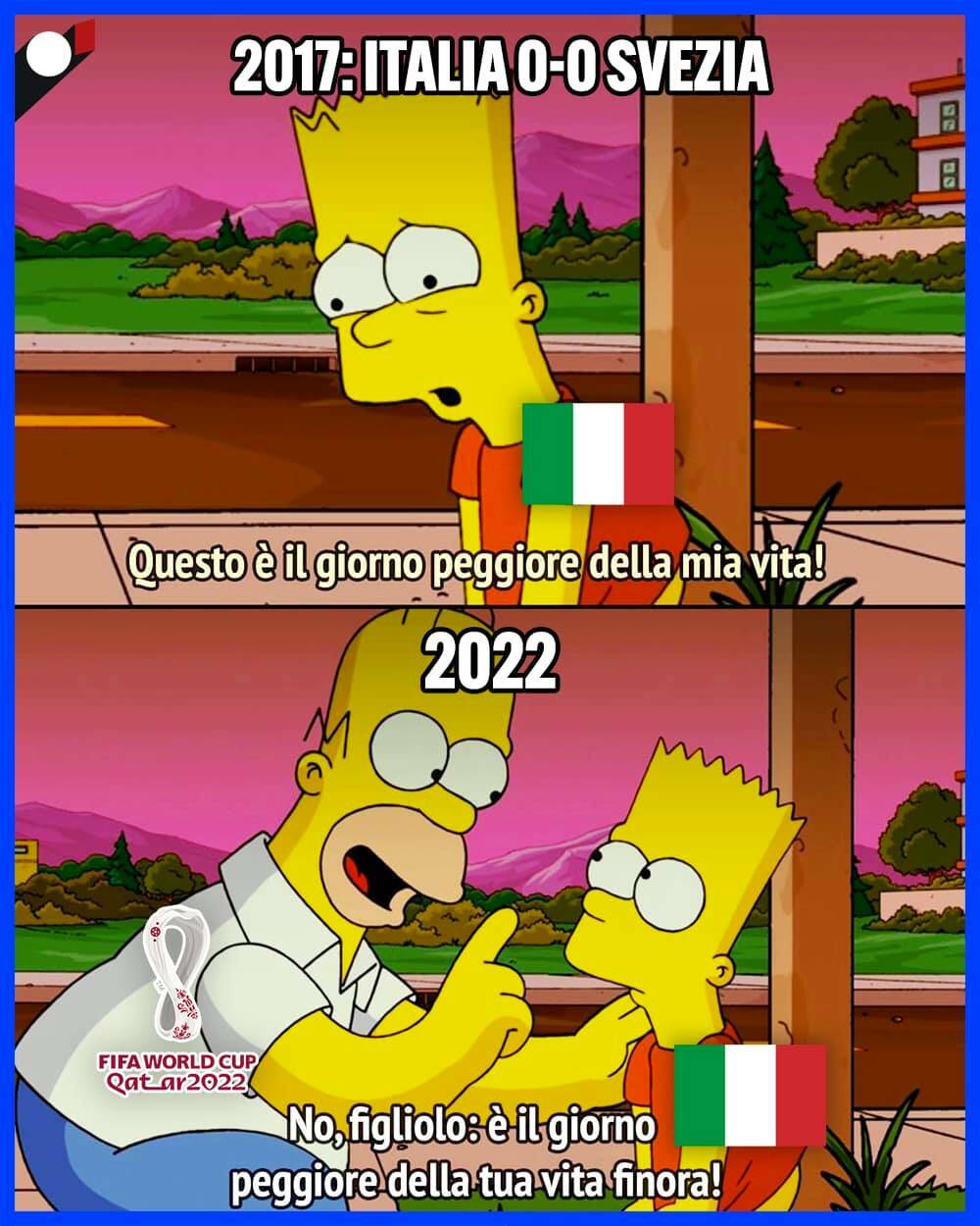 Mondiali Qatar 2022. L&#8217;Italia va ai playoff, i social non perdonano: i meme più divertenti