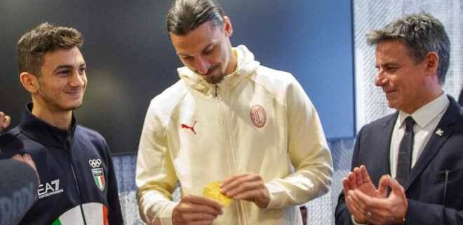 Ibrahimovic incontra Dell’Aquila e Alessio: “Un grande in bocca al lupo al taekwondo italiano”