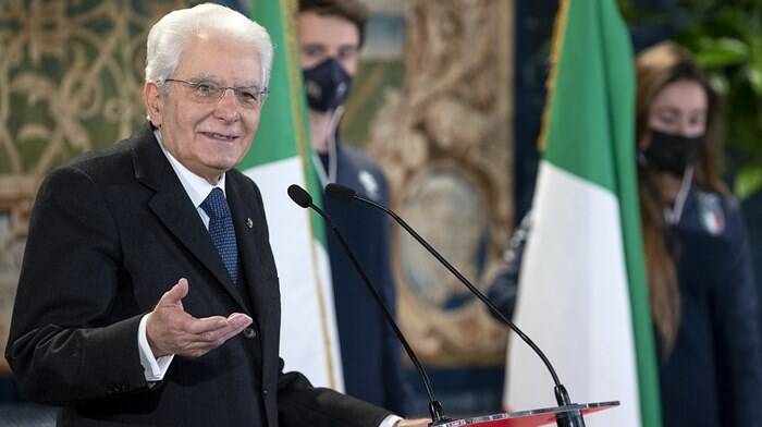 mattarella tricolore atleti olimpiadi invernali