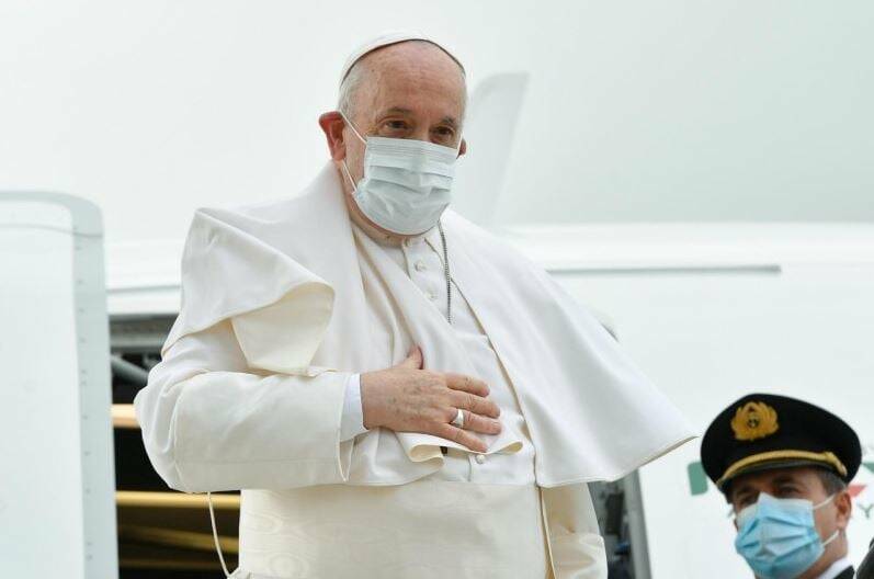 Papa Francesco per la prima volta in viaggio con Ita
