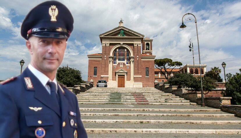 Ostia, amici e colleghi rendono omaggio a Sergio Di Loreto, il poliziotto morto a Soddì