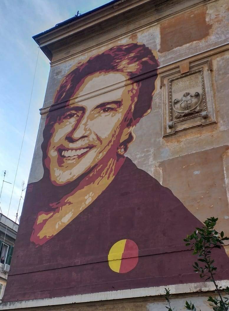 Testaccio omaggia Lando Fiorini con un murales