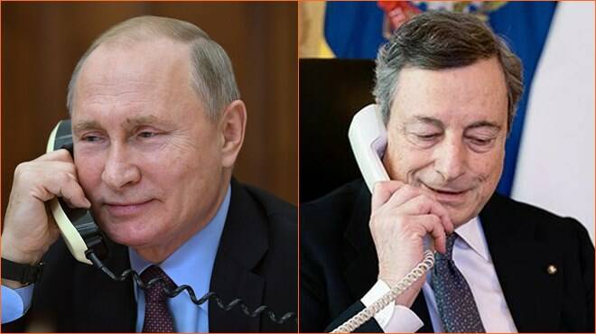 Gas e guerra in Ucraina: nel pomeriggio la telefonata Draghi-Putin