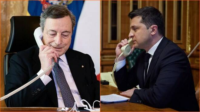 Zelensky parla al telefono con Draghi: “Ci aspettiamo altri aiuti”