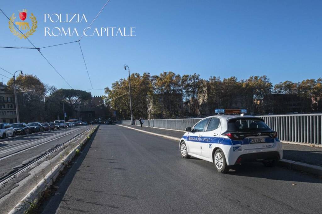 polizia locale roma, ponte tazio