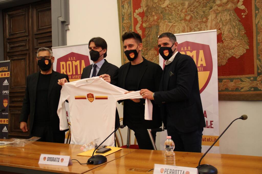 Roma Calcio Amputati: il team giallorosso presentato ufficialmente in Campidoglio