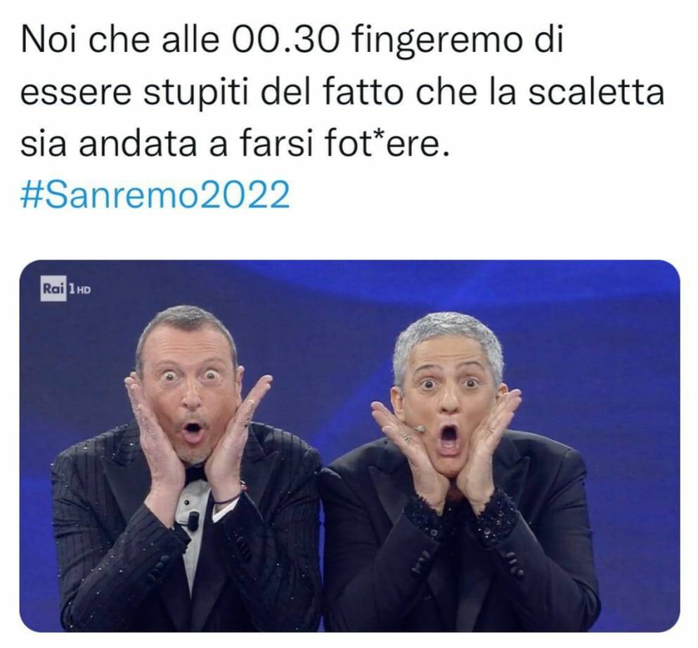 Sanremo 2022, da Achille Lauro a Orietta Berti fino ai Maneskin e Fiorello: i meme più divertenti