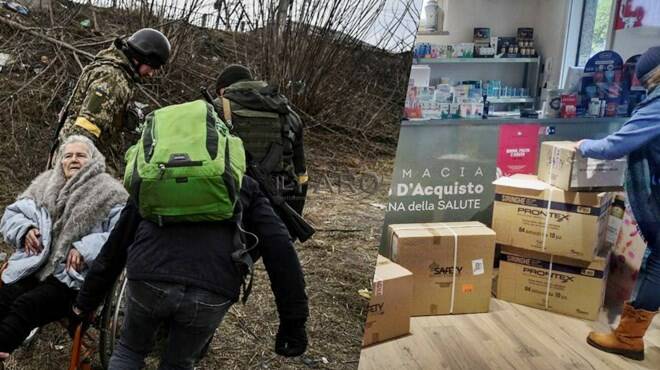 Farmaci e medicinali al fronte, la Farmacia Salvo D’Acquisto si mobilita: primo arrivo in Ucraina