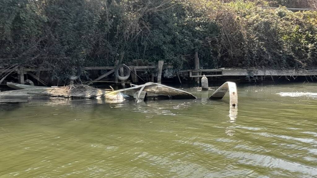 Relitti sul Tevere: sopralluogo di Città Metropolitana a Fiumicino