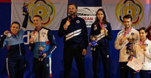 Europei di tiro a segno, Ziviani e Armiraglio vincono il bronzo nel mixed team