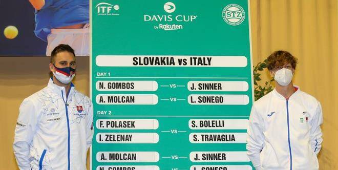 Coppa Davis 2022, Sinner al debutto con il tennista slovacco