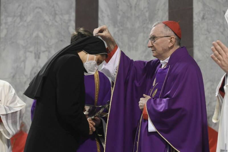 messa ceneri parolin santa sabina