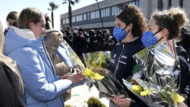 Sincronizzato, la Nazionale ucraina al Polo Natatorio di Ostia