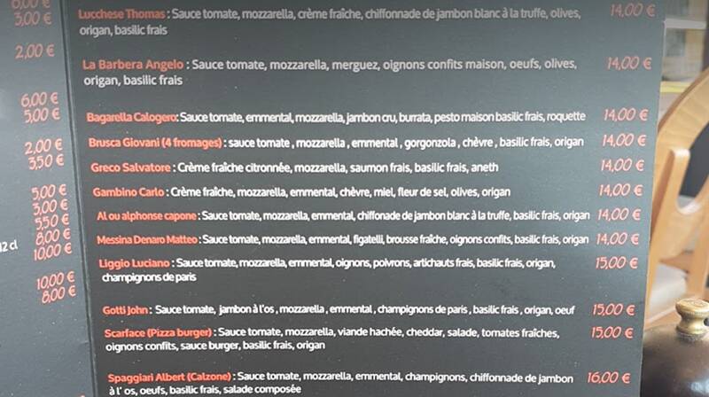 A Marsiglia proposte pizze con nomi di boss e magistrati. Tirrito: “Oltrepassato il limite. I martiri vanno onorati, non usati per scopi commerciali”