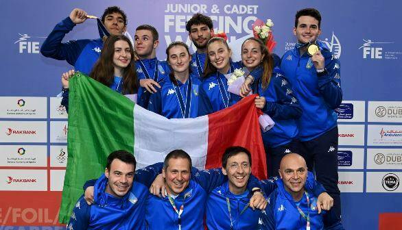 Scherma, ai Mondiali Under 20 l’Italsciabola maschile vince l’oro