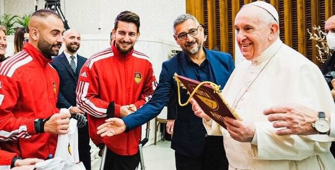 Giornata Internazionale dello Sport, la Roma Amputati da Papa Francesco