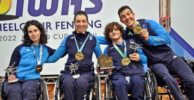 Coppa del Mondo scherma paralimpica, l’Italia chiude con 18 medaglie vinte