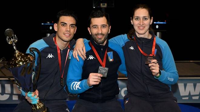 Tripla di Pasqua: il fioretto azzurro è oro, argento e bronzo in Coppa del Mondo