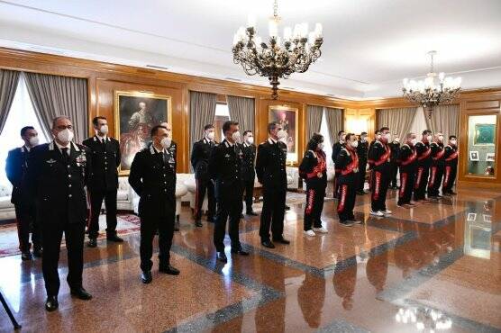 Carabinieri, la festa a Roma per i medagliati di Pechino 2022