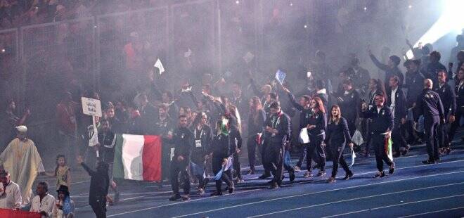 Giochi del Mediterraneo, spettacolare cerimonia d’apertura con tifo per l’Italia Team