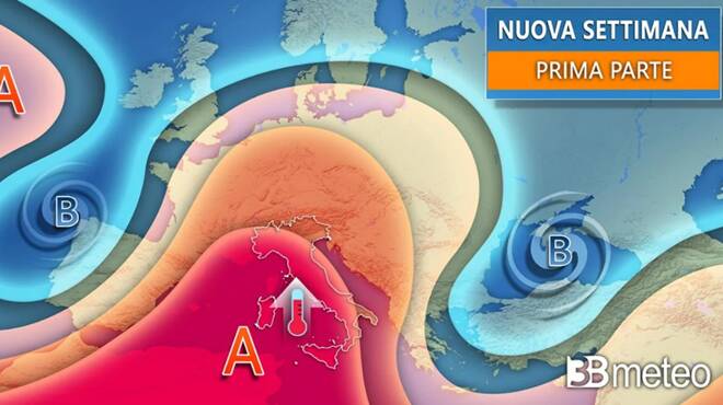 Meteo lunedì: bolla africana sull’Italia, con punte di 40°C. Ecco quanto durerà