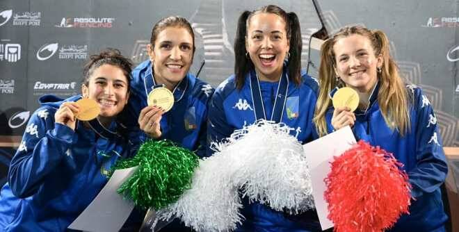 Scherma, ai Mondiali è storia: il team femminile di fioretto è oro