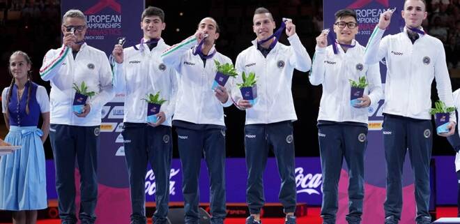 Europei di Ginnastica Artistica, il team maschile è storico argento