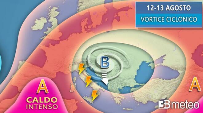 Meteo venerdì: in arrivo un vortice ciclonico dall’Europa Nordorientale. I dettagli