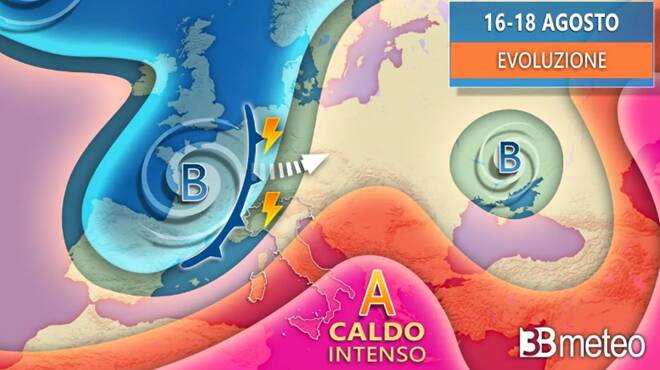 Meteo martedì: Italia divisa in due, tra gran caldo e forti temporali. I dettagli