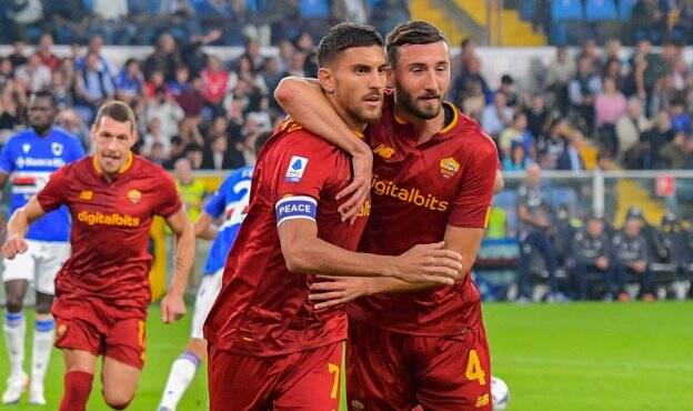 Serie A, la Roma vince con la Sampdoria: Pellegrini trasforma un rigore