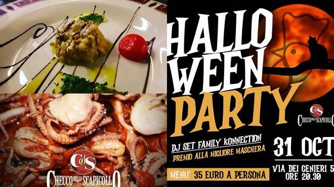 Tutto pronto per l’Halloween party da Checco dello Scapicollo