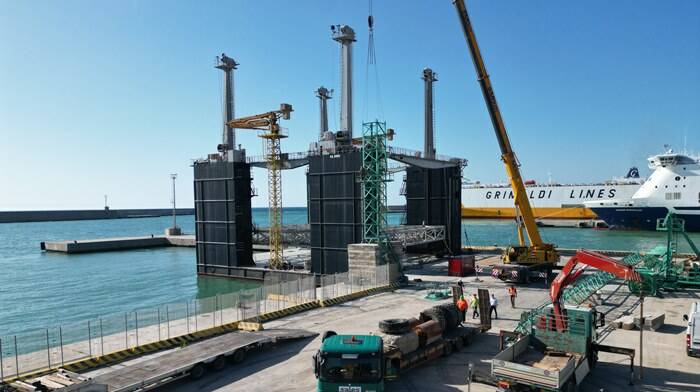 Civitavecchia, prosegue il cantiere della darsena servizi: sarà completata a settembre 2023