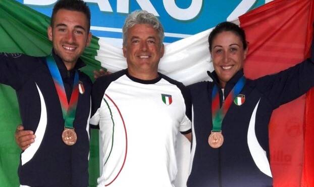 Mondiali di Tiro a Volo, la coppia Bacosi-Rossetti è argento nello skeet mixed