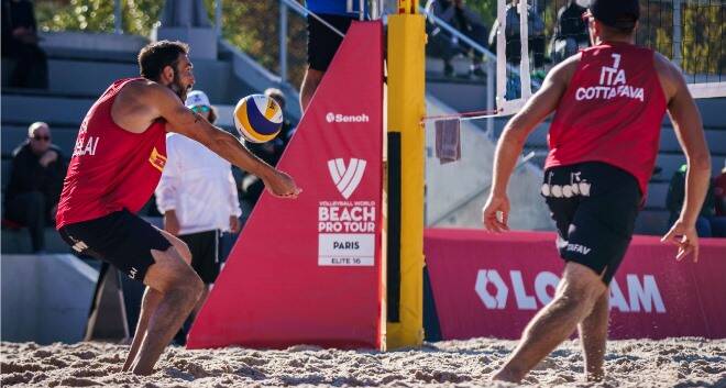 Beach Volley Elite 16: Nicolai-Cottafava accedono ai quarti del Pro Tour di Parigi