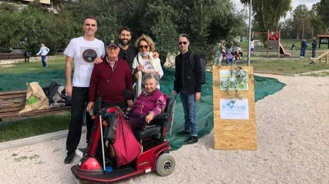 Raccolta olive Parco Leonardo