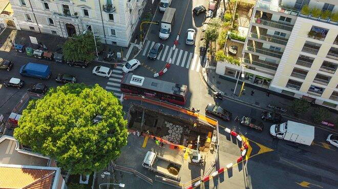 Roma continua a stupire: ai Parioli riemergono le rovine della Salaria Vetus