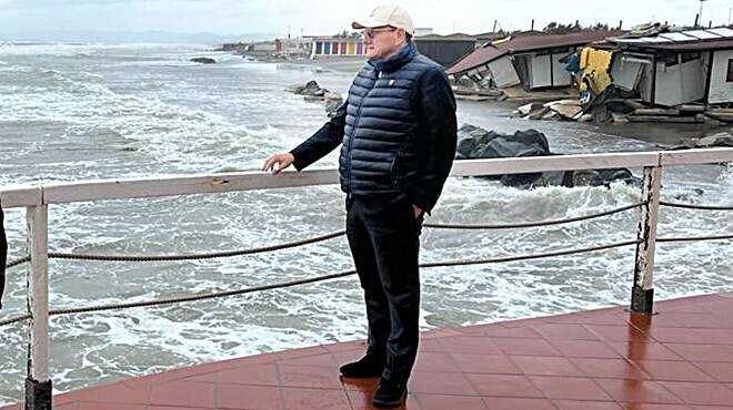 Mareggiata devastante, Baccini: “Ora stare vicino a chi ha subito danni. Bloccare i canoni demaniali per permettere le ristrutturazioni”