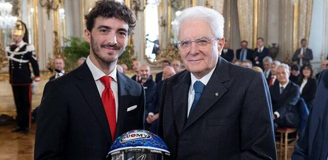 MotoGp, Bagnaia al Quirinale: “Portare il Tricolore a Valencia, è stato un orgoglio”