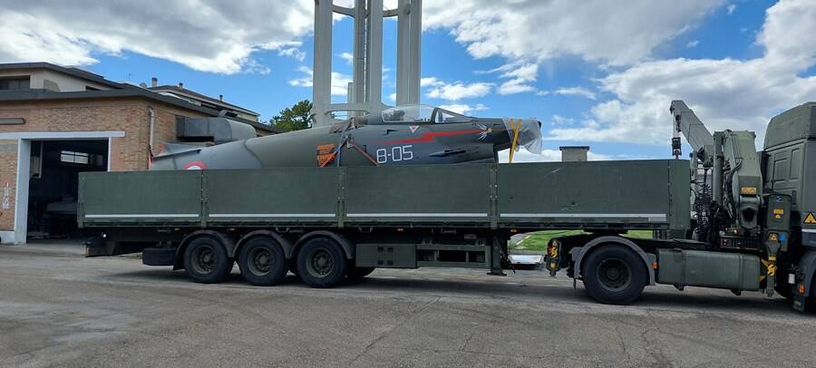 Parco Leonardo. L’aereo giallo non ritorna: al suo posto una Freccia Tricolore d’altri tempi