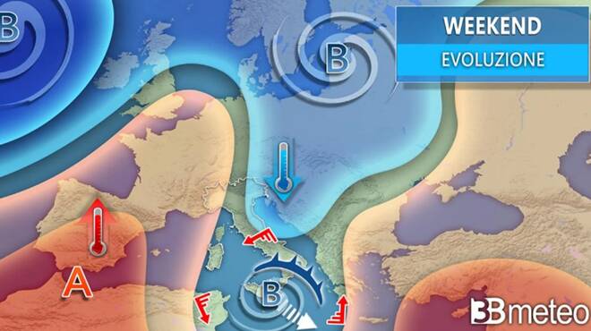 Meteo weekend: ciclone sull’Italia, nuova ondata di forte maltempo. Le zone più colpite