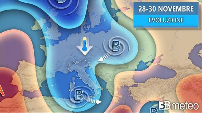 Meteo martedì: nuovo vortice mediterraneo su parte d’Italia. Tutti i dettagli